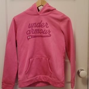Under Armour pink sweatshirt girls size 12